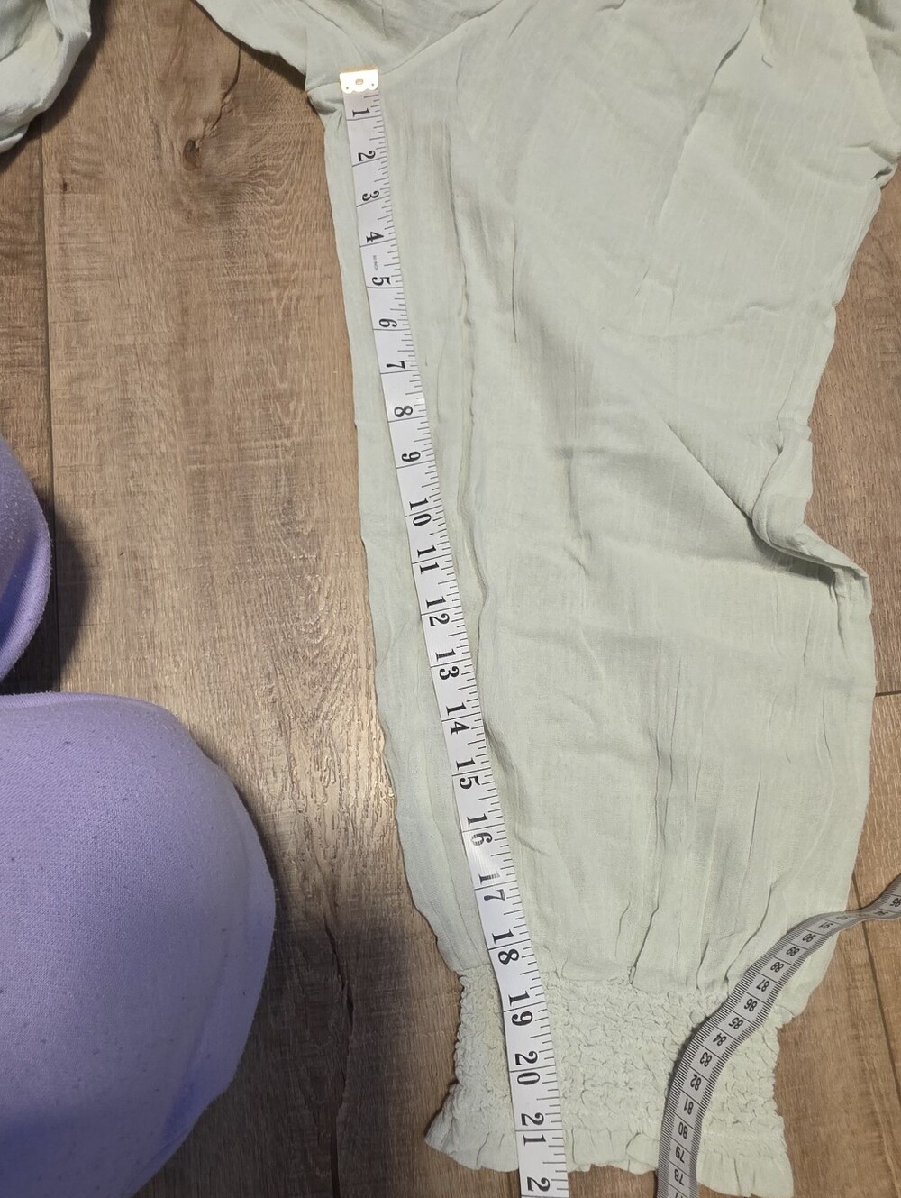 Free People Taye Smocked Cotton Capris NWT - Picture 9 of 10